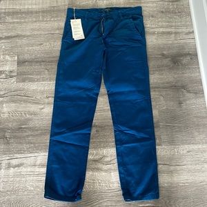 Match Mens Slim Tapered Flat Front Casual Chino Pant